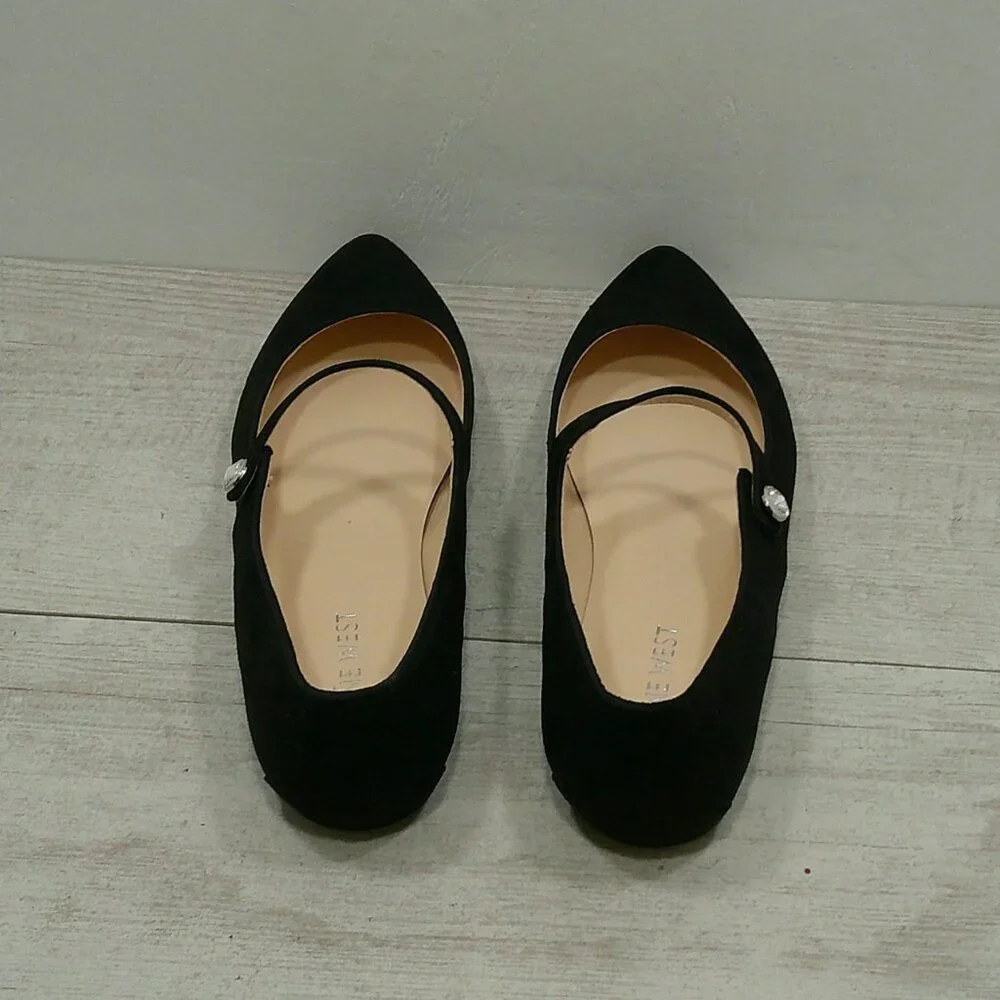 Nine West Retro Styled Pointed Toe Mary Jane Dressy Flats New with Tags
